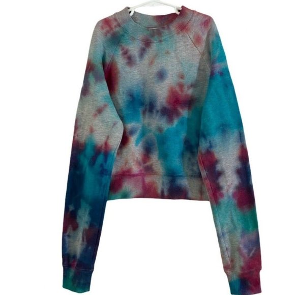⛔️SOLD⛔️ H&M Pullover Sweatshirt Custom Tie Dye XS - Picture 2 of 15